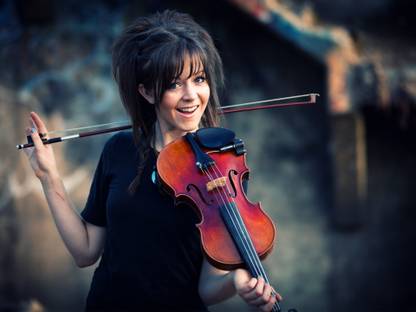 Music Lindsey Stirling Brunette Violin Woman HD Wallpaper Background Fine Art Print
