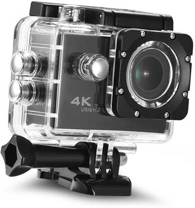 LIZZIE 4K Sports Action Camera Portable Package,12MP Ultra HD 30M Waterproof DV Camcorder 2 Inch LCD Screen, 170 Degree Wide Angle Sports and Action Camera