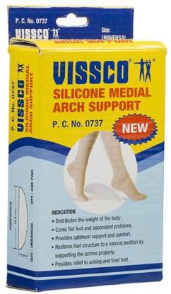 VISSCO Silicone Medial Arch Support Foot Support