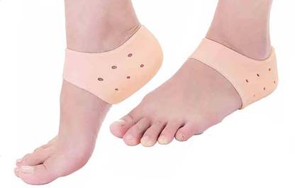 Antique Buyer Standard Silicone Gel Heel Socks 1 Pair for Dry Hard Foot Cracked Heels Repair Heel Support