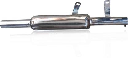 GodSend Bullet Indori Silencer Indore Silencer Chrome (WITH FILTER) Royal Enfield Classic Desert Storm, Classic 350, Classic 500, Classic Chrome, Electra स्लिप-ऑन इग्ज़ॉस्ट सिस्टम