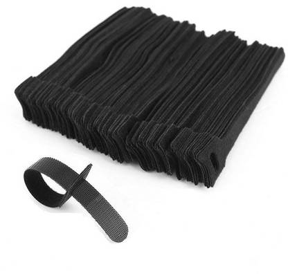 Cubern 30 Pcs Magic Reusable Nylon Cable Ties with eyeholes Back to Back Nylon Cord tie Cable Magic Hook Organizer Nylon Hook & Loop Cable Tie