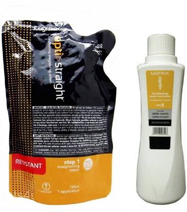 MATRIX Opti. Straight Resistant Straightening Cream ( 125 ML) & Neutralizer ( 125 ML)