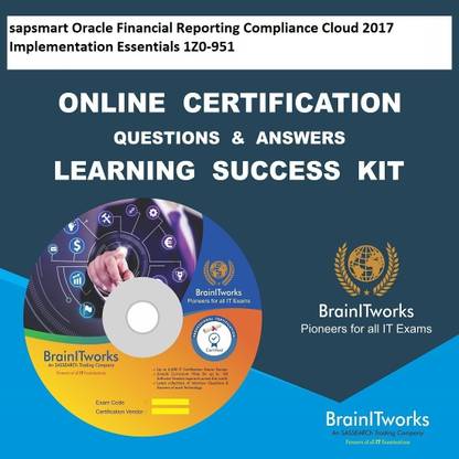 SAPSMART Oracle Financial Reporting Compliance Cloud 2017 Implementation Essentials 1Z0-951 Online Certification Learning Made Easy