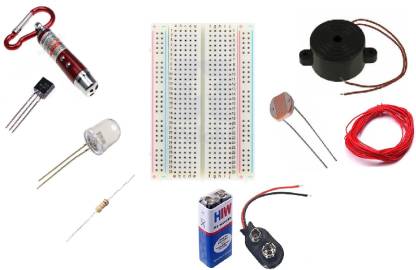 Technical hut Laser Security Alarm Project DIY Electronic Component Kit For Students Educational Electronic Hobby Kit