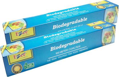 EZEE Bio-Degradable Cling Film Shrinkwrap 100 Mtr 12 Inches Width Shrinkwrap