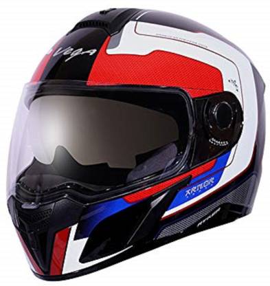 VEGA Ryker D/V Armour Black Red Helmet Motorbike Helmet