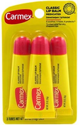 Carmex Classic Flavored Lip Balm 0.35 oz, 3 ea (Pack Of 3) NA