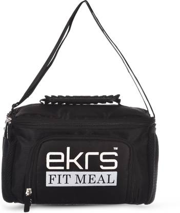 Ek retail shop Fit Meal Bag - Gym Meal Prep Management Insulated Lunch Bag Cooler with 2 Stackable Meal Prep Containers, Ice Pack - Made in India 2 Containers Lunch Box