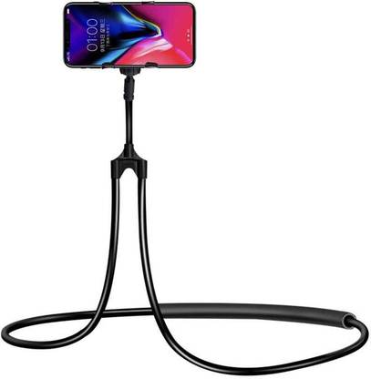 frisky tech Neck Holder Flexible Neck Cell Phone Holder, Universal Mobile Neck Stand, Lazy Bracket Multiple Functions 360 Degree Smartphone Holder Mobile Holder Mobile Holder