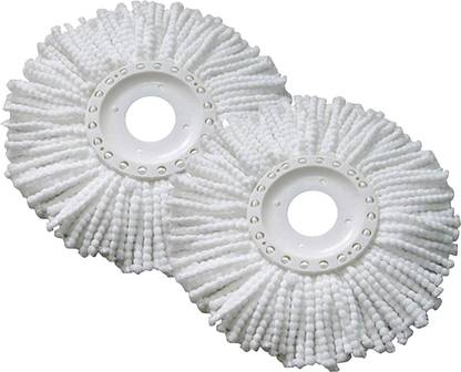 AKSHAT Microfiber 360 Degree Head Refill for Magic Mop (Pack of 2) Refill