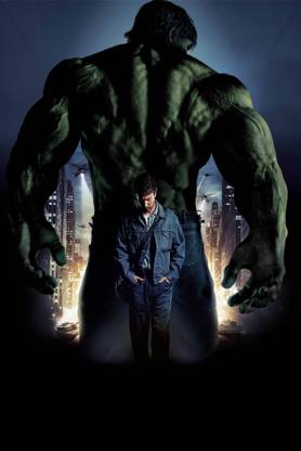 Official The Incredible Hulk Edward Norton No Text Premium Poster (Premium Fanart, Marvel Studios ,12 x 18 inches , Superhero , Fantasy/Science Fiction) Paper Print