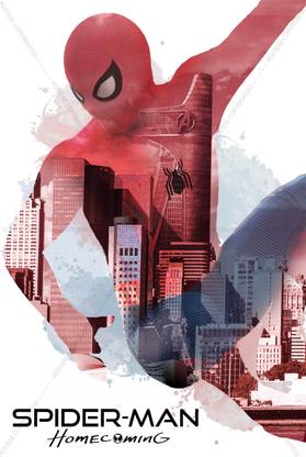 Official Spider-Man: Homecoming Stark Tower Premium Poster (Premium Fanart, Marvel Studios ,12 x 18 inches , Superhero , Fantasy/Science Fiction) Paper Print