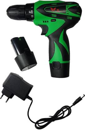 Inditrust Yking1 12V Cordless Drill machine cum electric Screw Driver with left right rotation and 2 batteries Pistol Grip Drill