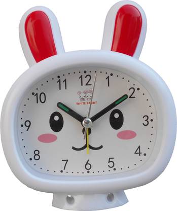 White Rabbit Analog White Clock