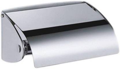 Rishikansh Stainless Steel Toilet Paper Holder Pack Of 1. Stainless Steel Toilet Paper Holder (Lid Included) Steel Toilet Paper Holder