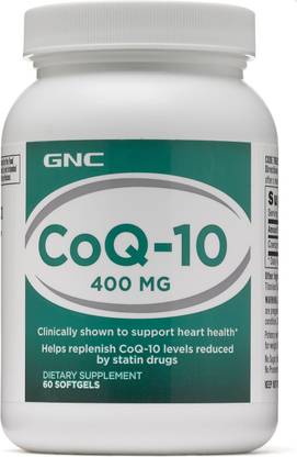 GNC COQ-10 400mg Supplement, 60 Count