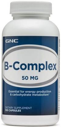 GNC B-Complex 50 MG 100 Capsules