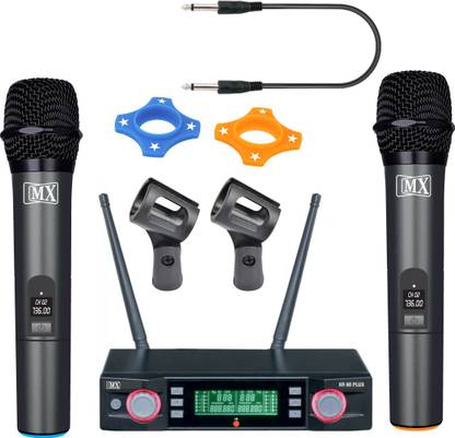 MX Professional Variable Frequency Series Wireless / Cordless Microphones XR-80 Plus Microphone with 2 Handhelds Microphone