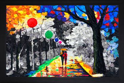 saf LARGE MODERN ART BIG SIZE Digital Reprint 19.5 inch x 25.5 inch Painting
