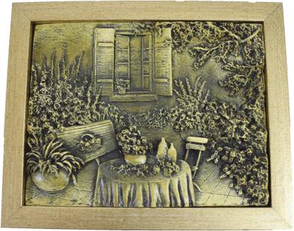 NVR Colorful 3D Painting With Framing (L-27 Cm) Embossed 9 inch x 11 inch Painting