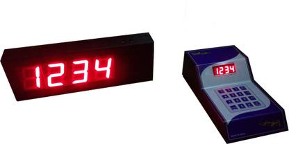 Delight Display India D 7 Token Display System Bell (2 inch 4 Digits) Indoor PA System