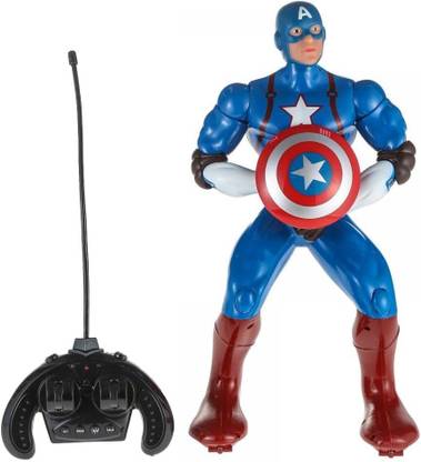 IndusBay Remote Control Captain America - RC Avengers Robot Toy (14 Inch)