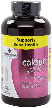 Members Mark Calcium with Vitamin D-3 Dietary Supplement (300 ct.)