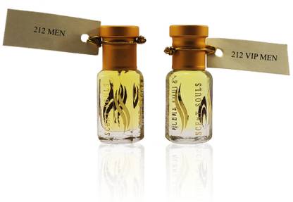 Scent Souls 212 Men & 212 Vip Men Perfume Oil / Fragrance Oil (Attar| Ittar) Roll On For Men Combo Pack Of 2 ( 6 ml) Floral Attar