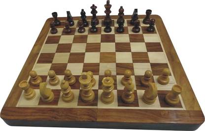स्काई आर्ट Wooden Chess Board Foldable (Non-Magnetic) बोर्ड गेम