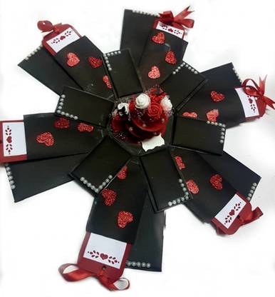 General Explosion Box - Hexagon Three Layer - Gift Box - Mini Scrapbook Greeting Card