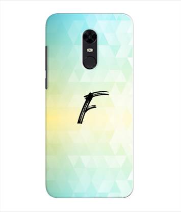 XPRINT Back Cover for Redmi 5 Plus - Alphabet F