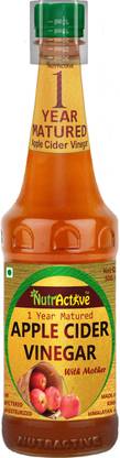 NutrActive 100% Natural Apple Cider Vinegar | 1 Year Matured | Maintain pH balance | Weight Loss Vinegar