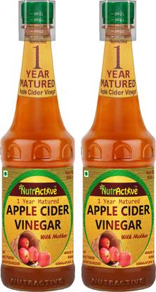 NutrActive Apple Cider Vinegar | 1 Year Matured | Maintain pH balance | Weight Loss Vinegar