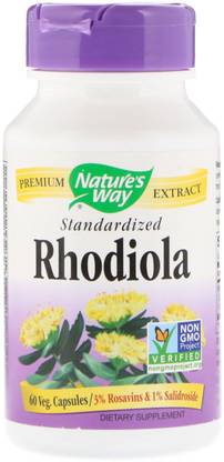 Nature's Way Rhodiola Rosea Standardized 60 Veggie Caps