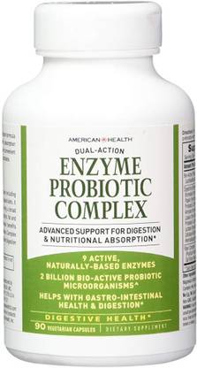 American Health Enzyme Probiotic Complex 90 Veggie Caps