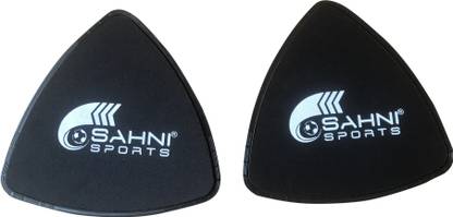 Sahni Sports Sliders Gliding Discs Double Sided for Carpet Hardwood Floor 2Pcs Triangle Shape Ab Exerciser