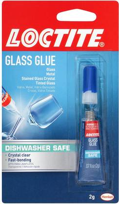loctite Bonding all types of glass to itself and glass to non-porous materials such as, steel and certain plastics Glass Glue 2-Gram Tube (233841)