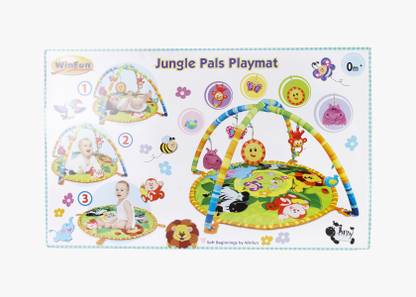 WINFUN Jungle Pals Playmat Rattle