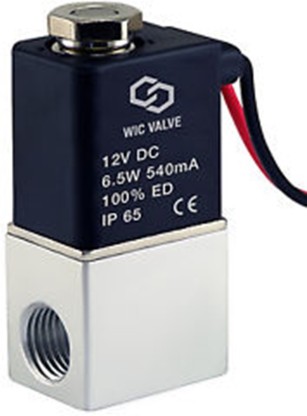 Mangen Electric Solenoid Valve 1-1/2 Inch 1.5 Inch DC 12V Water 2 Position 2 Way Air Gas Brass Valve NC Normally Closed