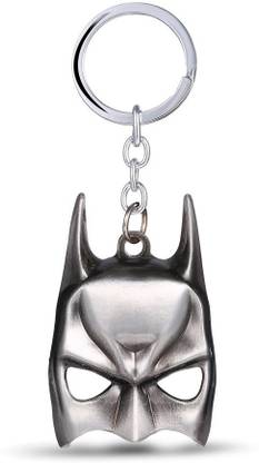 GCT Batman Silver Mask DC Comics Superhero Movie Collectible (Design-14) Metal Keychain for Car Bike Men Women Keyring Key Chain