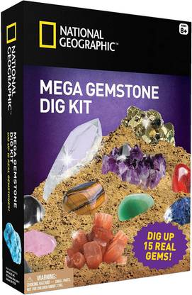 NATIONAL GEOGRAPHIC Mega Gemstone Mine Dig Up 15 Real Gems