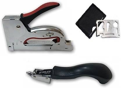 Tools Centre Miles Kangaro TS-2380A Gun Tacker, Staple Gun With Staple Remover. Cordless  Stapler
