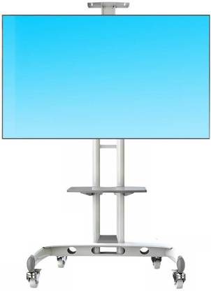 Maxcart 32-65'' LCD/LED TV Professional Mobile TV Trolley Stand with Mount for LED/LCD Plasma Flat Panel Screens and Displays 32'' to 65 inch up to 45 kg with 1 Middle AV Shelf and 1 Top Shelf Fixed TV Mount