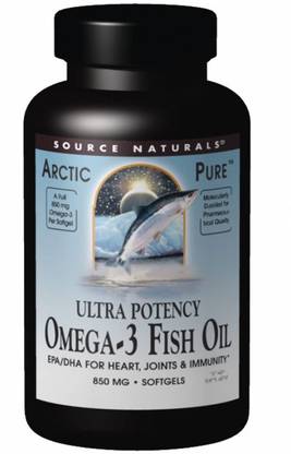 Source Naturals Arctic Pure Omega-3 Fish Oil Ultra Potency 850 mg 60 Softgels