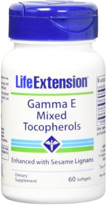 Life Extension Gamma E Mixed Tocopherols 60 Softgels