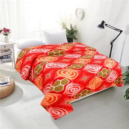New panipat textile zone Floral Double Fleece Blanket for  AC Room