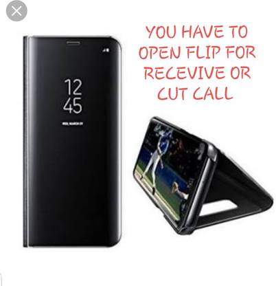 MAGGZOO Flip Cover for Samsung S7 Edge No Touch Working Transparent Smart S View Clear Stand Case Back