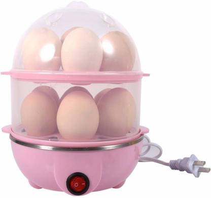 Cpixen Egg Boiler Stylish 14 Egg Cooker with Measuring Cup & Steel Bowl Egg Cooker MM-6487 Egg Cooker