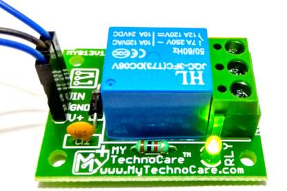 MY TechnoCare SINGLE 1 CHANNEL 5V RELAY BOARD MODULE Kit for Arduino uno,Raspberry Pi,8051,AVR etc Microcontroller Micro Controller Board Electronic Hobby Kit